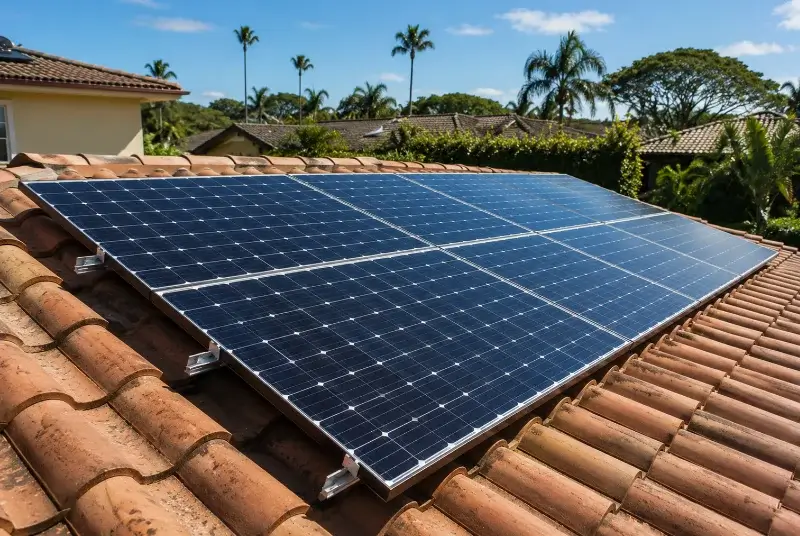Installation de panneaux solaires à la Bazouge-du-Désert